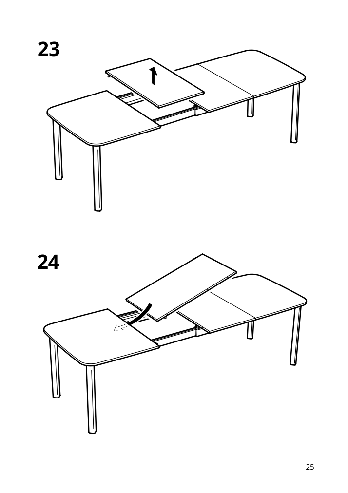 Assembly instructions for IKEA Strandtorp extendable table brown | Page 25 - IKEA STRANDTORP / TOBIAS table and 4 chairs 494.848.93