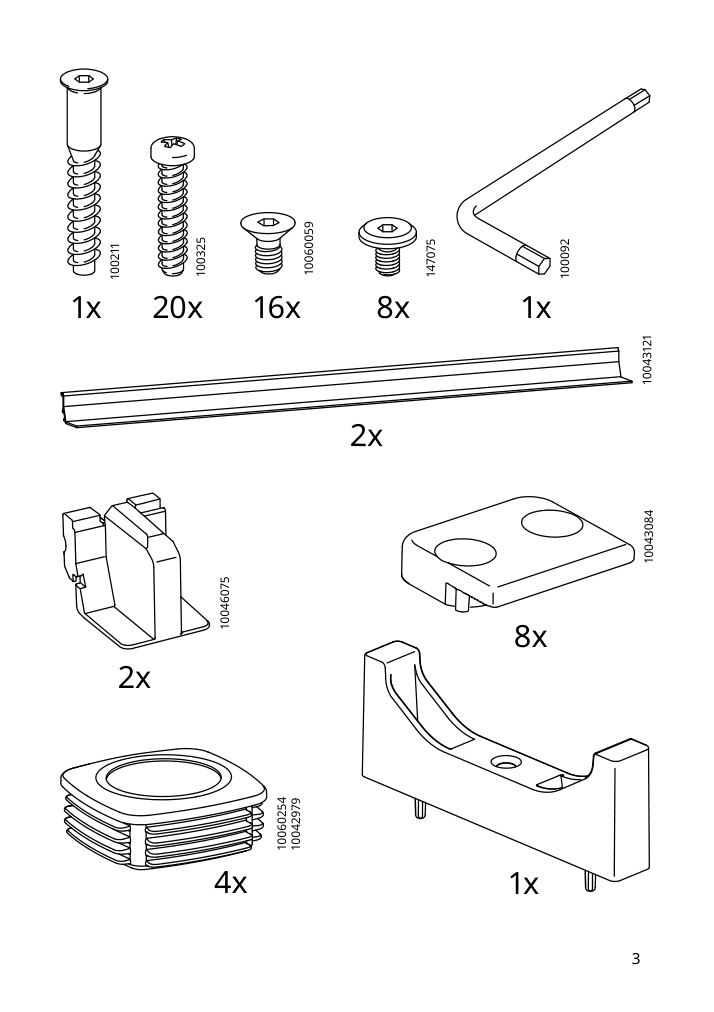 Assembly instructions for IKEA Strandtorp extendable table brown | Page 3 - IKEA STRANDTORP / TOBIAS table and 4 chairs 494.848.93