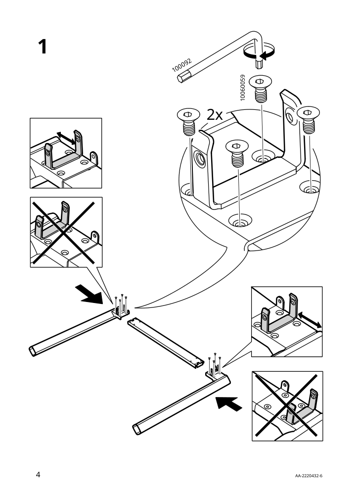 Assembly instructions for IKEA Strandtorp extendable table brown | Page 4 - IKEA STRANDTORP / TOBIAS table and 4 chairs 494.848.93