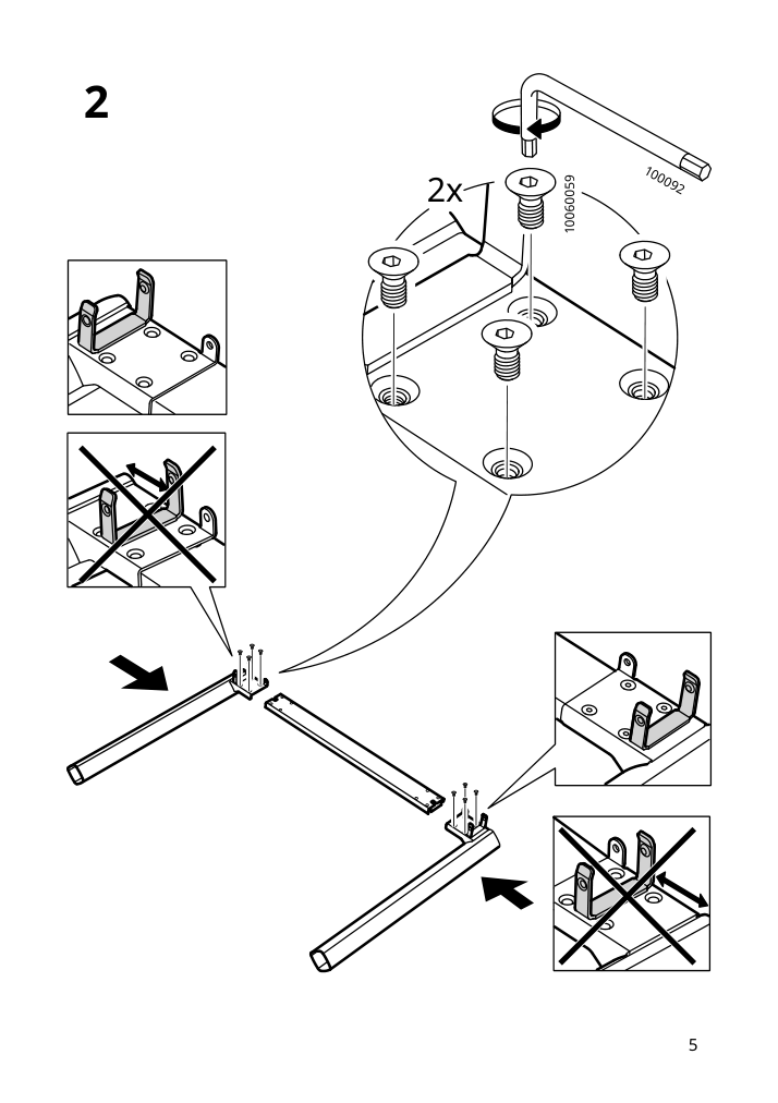 Assembly instructions for IKEA Strandtorp extendable table brown | Page 5 - IKEA STRANDTORP / TOBIAS table and 4 chairs 494.848.93