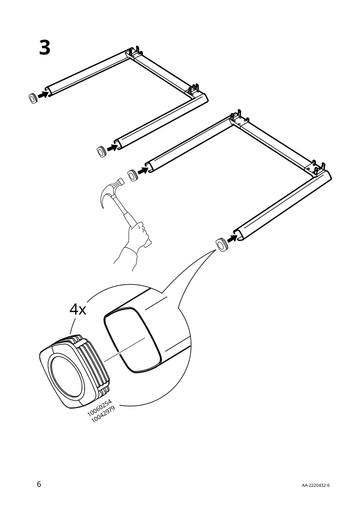 Assembly instructions for IKEA Strandtorp extendable table brown | Page 6 - IKEA STRANDTORP / TOBIAS table and 4 chairs 494.848.93