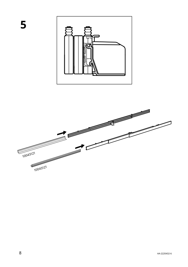 Assembly instructions for IKEA Strandtorp extendable table brown | Page 8 - IKEA STRANDTORP / TOBIAS table and 4 chairs 494.848.93