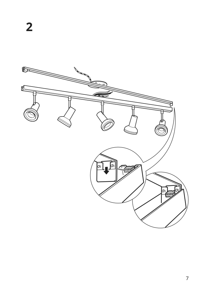 Assembly instructions for IKEA Stratosfaer ceiling light with 5 spotlights white chrome plated | Page 7 - IKEA STRATOSFÄR ceiling light with 5 spotlights 604.596.89