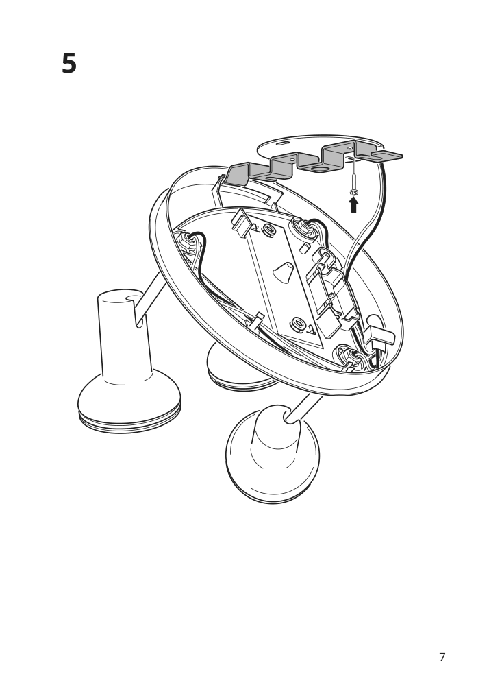 Assembly instructions for IKEA Stratosfaer ceiling spotlight with 3 lights white chrome plated | Page 7 - IKEA STRATOSFÄR ceiling spotlight with 3 lights 904.780.83