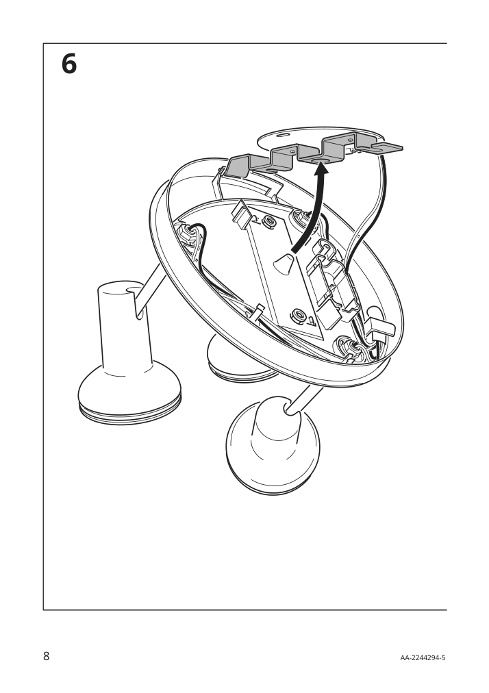 Assembly instructions for IKEA Stratosfaer ceiling spotlight with 3 lights white chrome plated | Page 8 - IKEA STRATOSFÄR ceiling spotlight with 3 lights 904.780.83