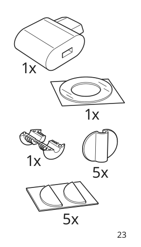 Assembly instructions for IKEA Strimsaev led spotlight black | Page 23 - IKEA BLÅLIDEN / STRIMSÄV glass-door cabinet with lighting 895.229.25