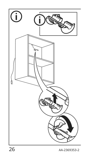 Assembly instructions for IKEA Strimsaev led spotlight white | Page 26 - IKEA BLÅLIDEN / STRIMSÄV glass-door cabinet with lighting 395.229.56