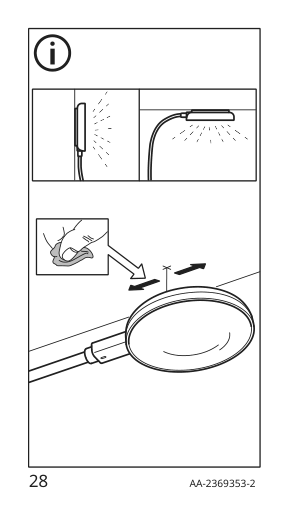 Assembly instructions for IKEA Strimsaev led spotlight white | Page 28 - IKEA BLÅLIDEN / STRIMSÄV glass-door cabinet with lighting 395.229.56