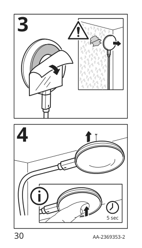 Assembly instructions for IKEA Strimsaev led spotlight white | Page 30 - IKEA BLÅLIDEN / STRIMSÄV glass-door cabinet with lighting 395.229.56