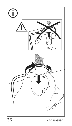 Assembly instructions for IKEA Strimsaev led spotlight black | Page 36 - IKEA BLÅLIDEN / STRIMSÄV glass-door cabinet with lighting 895.229.25