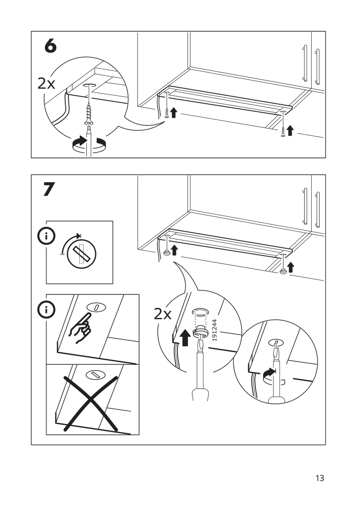 Assembly instructions for IKEA Stroemlinje led countertop light white | Page 13 - IKEA STRÖMLINJE LED countertop light 103.517.09