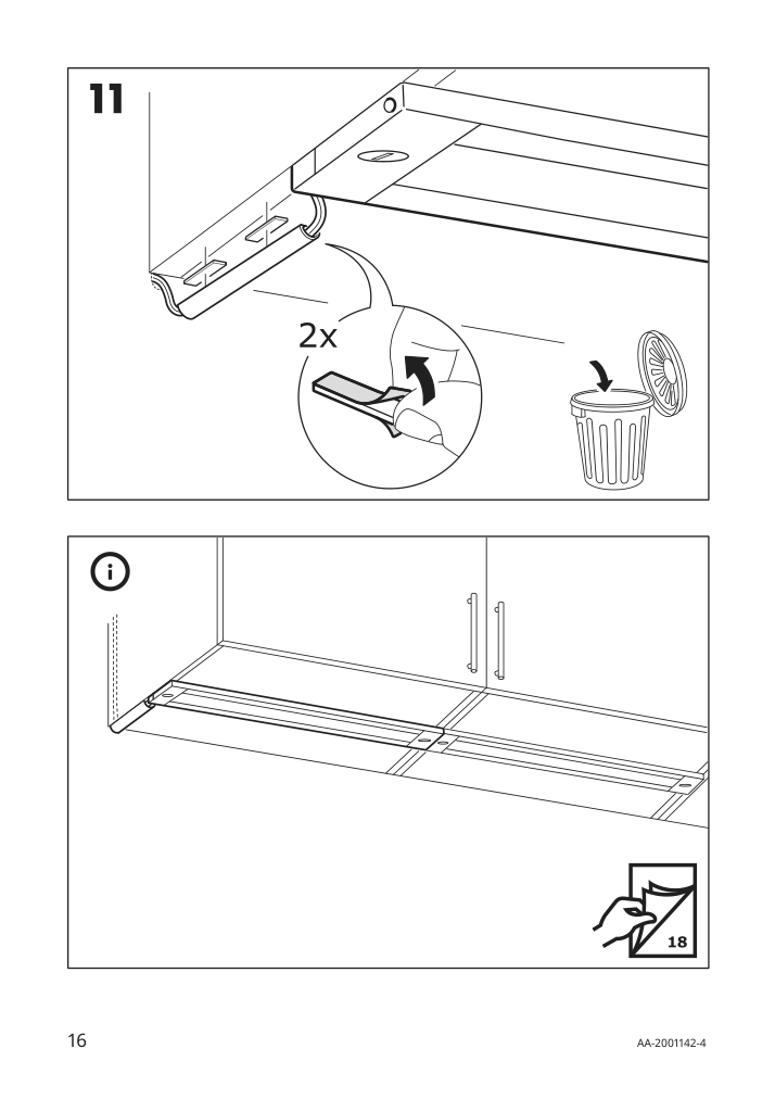 Assembly instructions for IKEA Stroemlinje led countertop light white | Page 16 - IKEA STRÖMLINJE LED countertop light 103.517.09