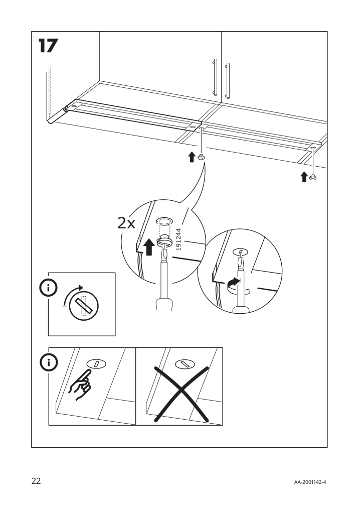 Assembly instructions for IKEA Stroemlinje led countertop light white | Page 22 - IKEA STRÖMLINJE LED countertop light 103.517.09