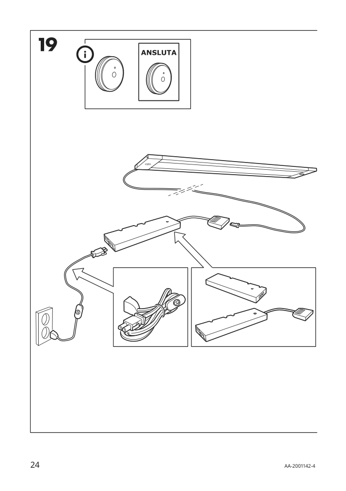 Assembly instructions for IKEA Stroemlinje led countertop light white | Page 24 - IKEA STRÖMLINJE LED countertop light 103.517.09