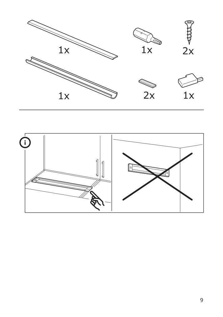 Assembly instructions for IKEA Stroemlinje led countertop light white | Page 9 - IKEA STRÖMLINJE LED countertop light 103.517.09