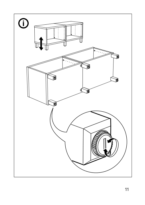 Assembly instructions for IKEA Stubbarp leg black brown | Page 11 - IKEA BESTÅ TV unit 893.291.88