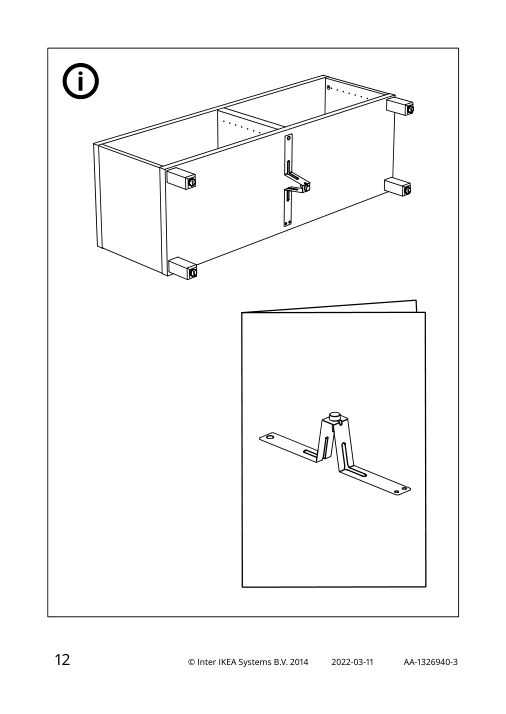 Assembly instructions for IKEA Stubbarp leg black brown | Page 12 - IKEA BESTÅ storage combination w doors/drawers 894.126.01