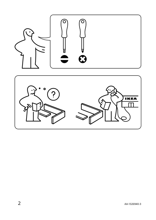 Assembly instructions for IKEA Stubbarp leg black brown | Page 2 - IKEA BESTÅ TV unit with drawers 291.940.88