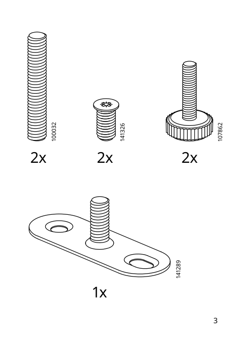 Assembly instructions for IKEA Stubbarp leg black brown | Page 3 - IKEA BESTÅ TV unit with drawers 191.882.81