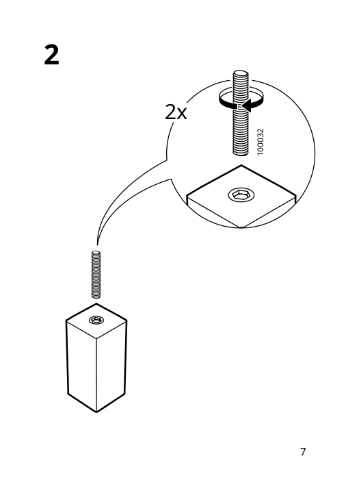 Assembly instructions for IKEA Stubbarp leg black brown | Page 7 - IKEA BESTÅ storage combination w doors/drawers 894.215.49