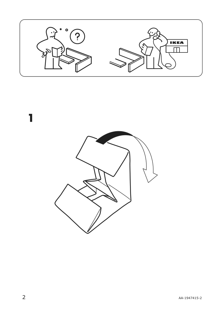 Assembly instructions for IKEA Stuk box with compartments white | Page 2 - IKEA STUK box with compartments 804.744.34