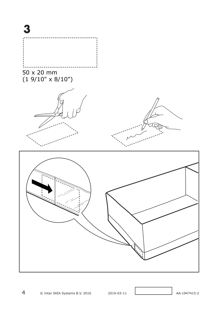 Assembly instructions for IKEA Stuk box with compartments white | Page 4 - IKEA STUK box with compartments 804.744.34