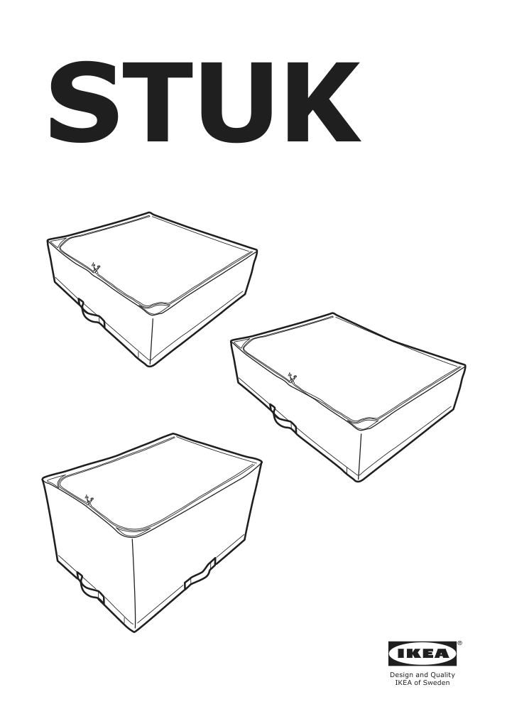 Assembly instructions for IKEA Stuk storage case white gray | Page 1 - IKEA STUK storage case 503.095.77