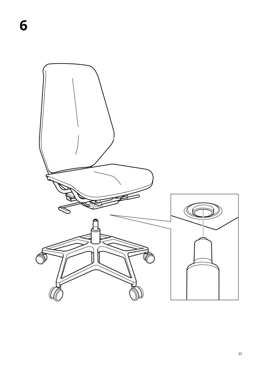 Assembly instructions for IKEA Styrspel gaming chair blue light gray | Page 11 - IKEA STYRSPEL gaming chair 105.066.93