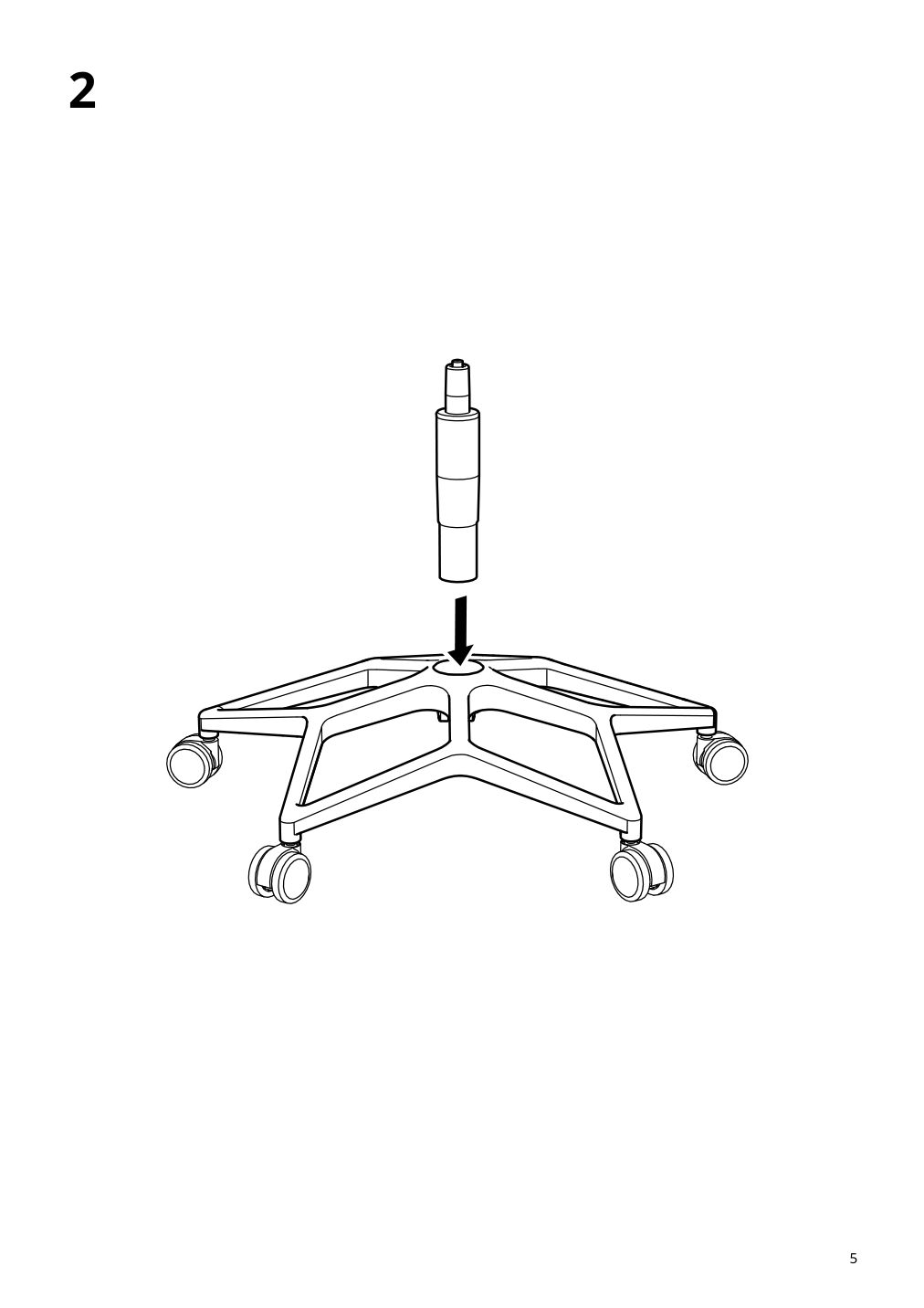 Assembly instructions for IKEA Styrspel gaming chair blue light gray | Page 5 - IKEA STYRSPEL gaming chair 105.066.93