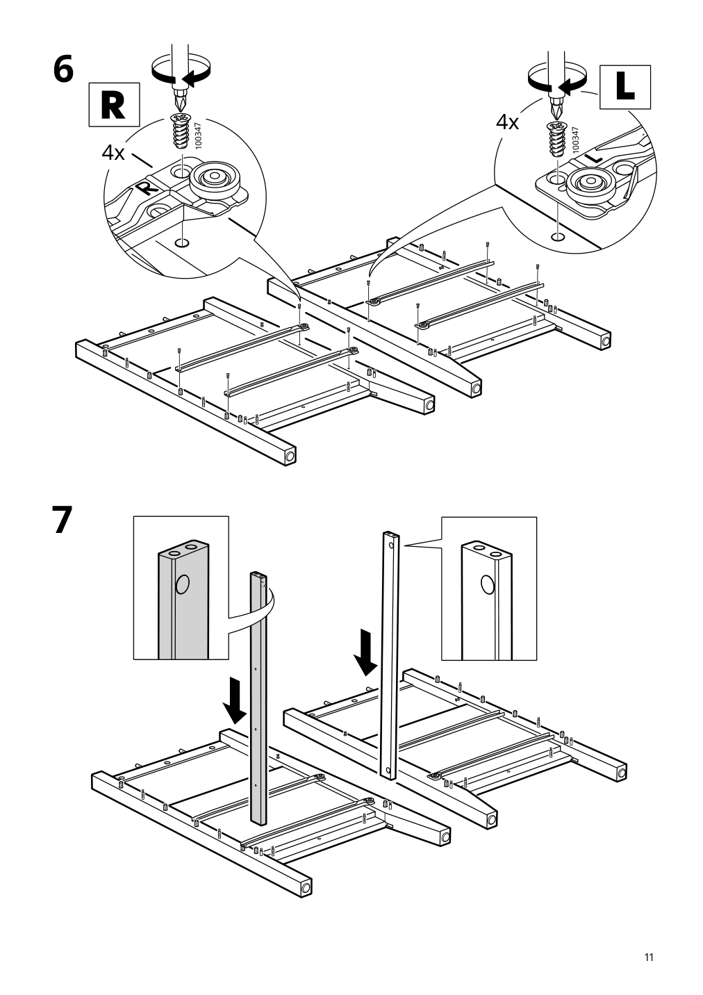 Assembly instructions for IKEA Sundvik changing table chest gray | Page 11 - IKEA SUNDVIK 2-piece baby furniture set 595.061.06