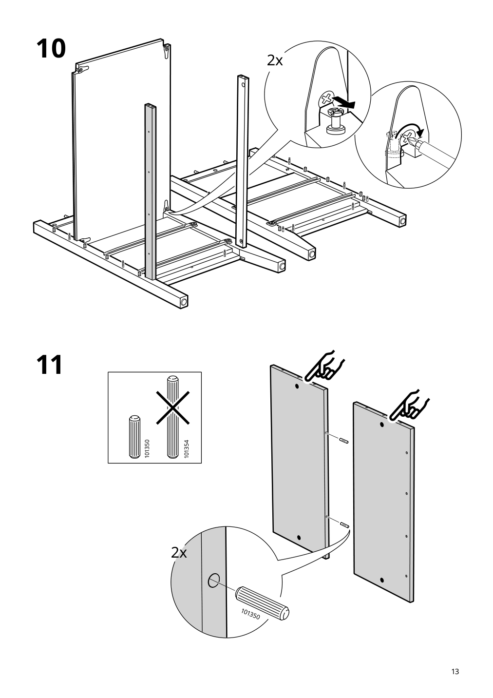 Assembly instructions for IKEA Sundvik changing table chest gray | Page 13 - IKEA SUNDVIK 2-piece baby furniture set 595.061.06