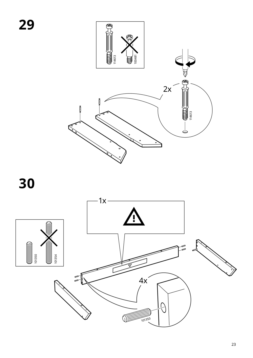 Assembly instructions for IKEA Sundvik changing table chest gray | Page 23 - IKEA SUNDVIK 2-piece baby furniture set 595.061.06