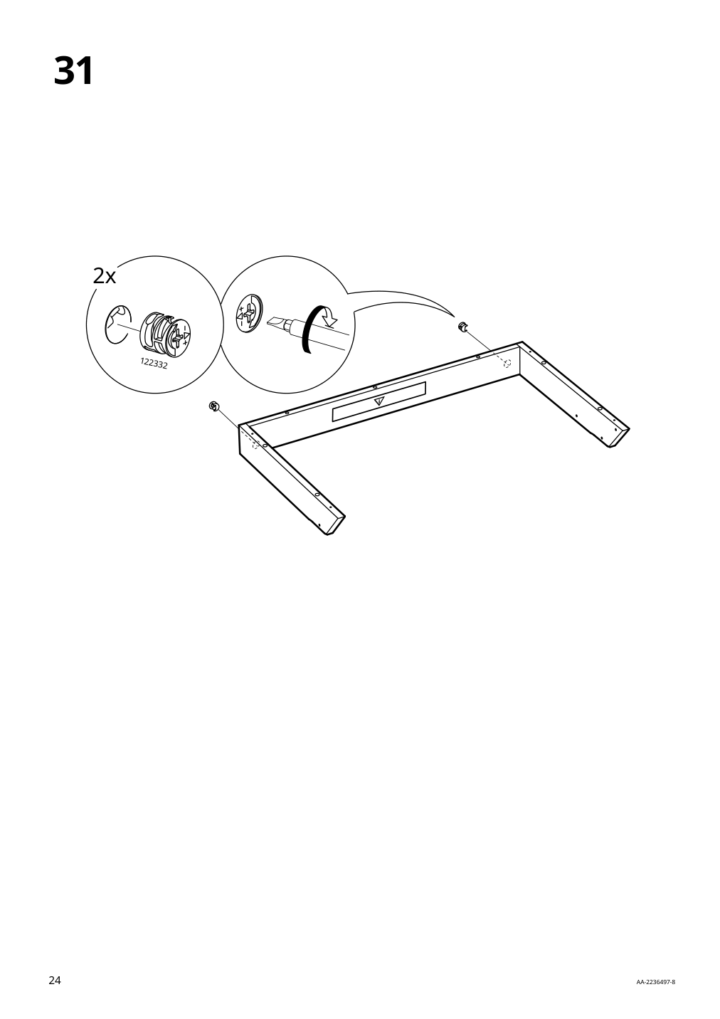 Assembly instructions for IKEA Sundvik changing table chest gray | Page 24 - IKEA SUNDVIK 3-piece baby furniture set 095.058.16