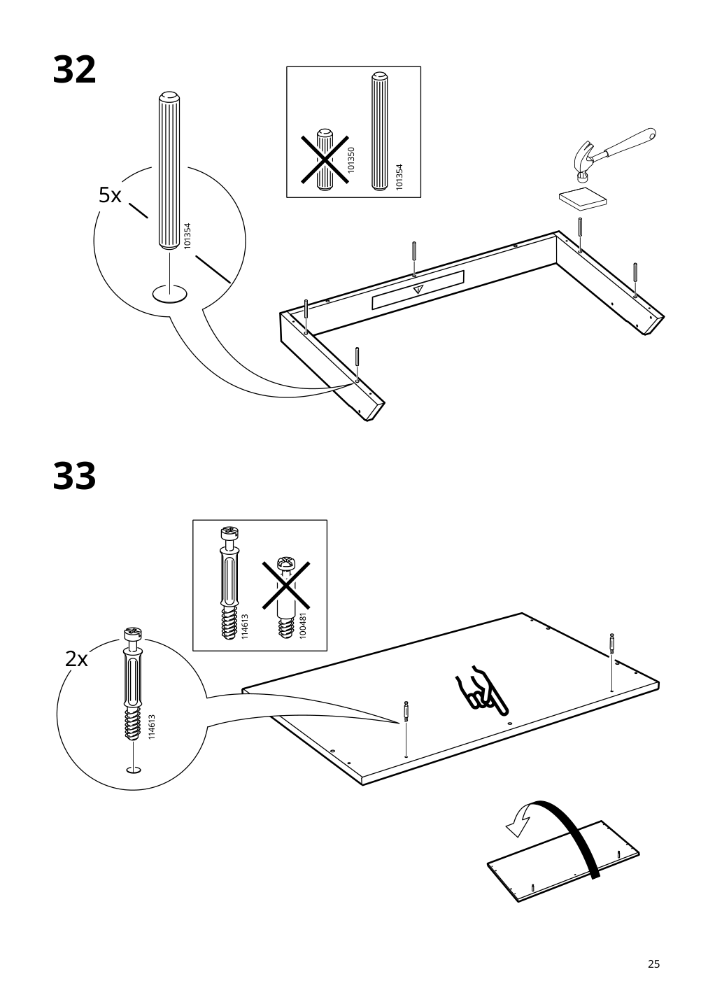 Assembly instructions for IKEA Sundvik changing table chest gray | Page 25 - IKEA SUNDVIK 2-piece baby furniture set 595.061.06