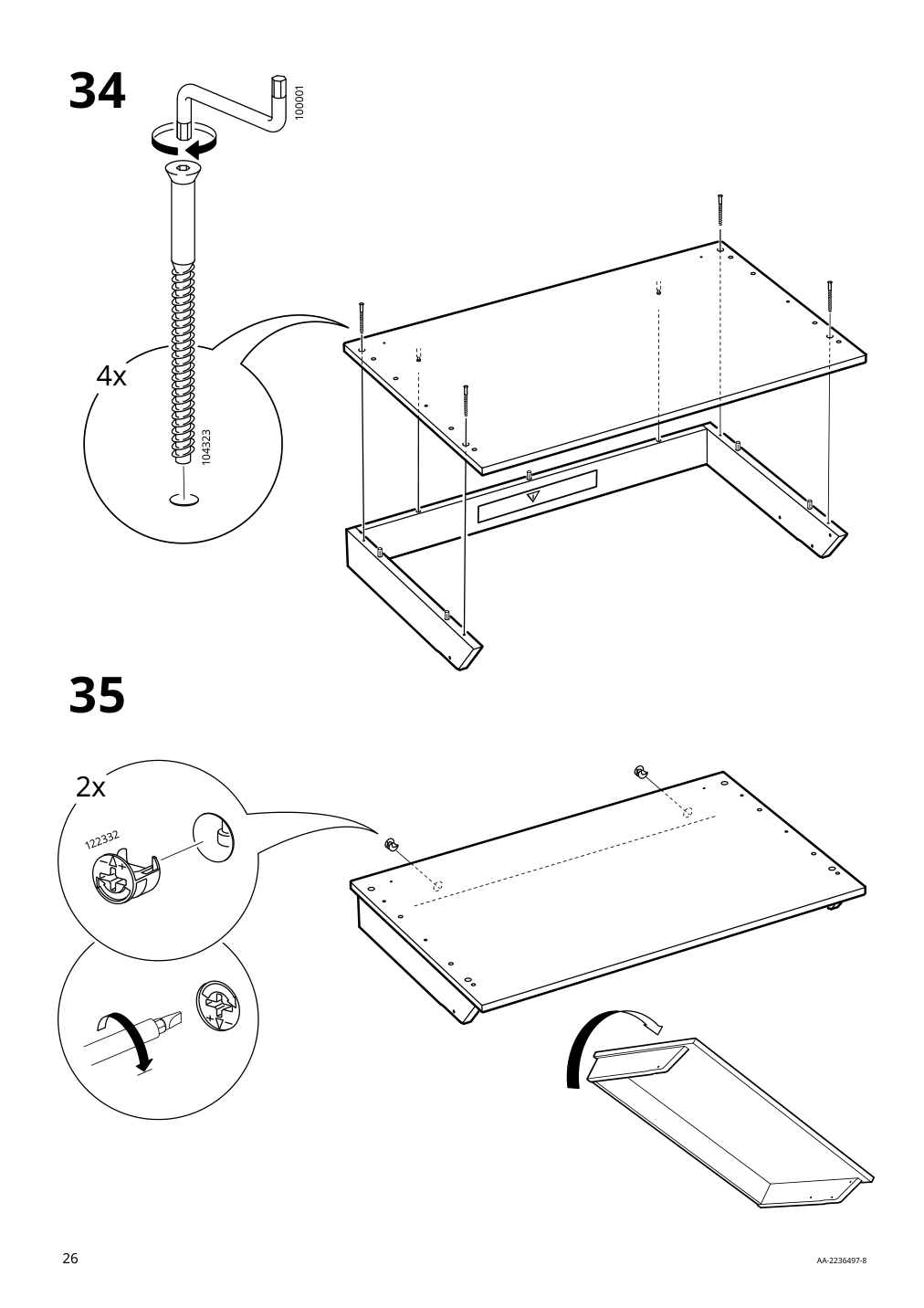 Assembly instructions for IKEA Sundvik changing table chest gray | Page 26 - IKEA SUNDVIK 2-piece baby furniture set 595.061.06