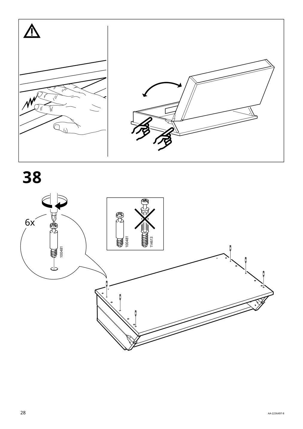 Assembly instructions for IKEA Sundvik changing table chest gray | Page 28 - IKEA SUNDVIK 3-piece baby furniture set 095.058.16