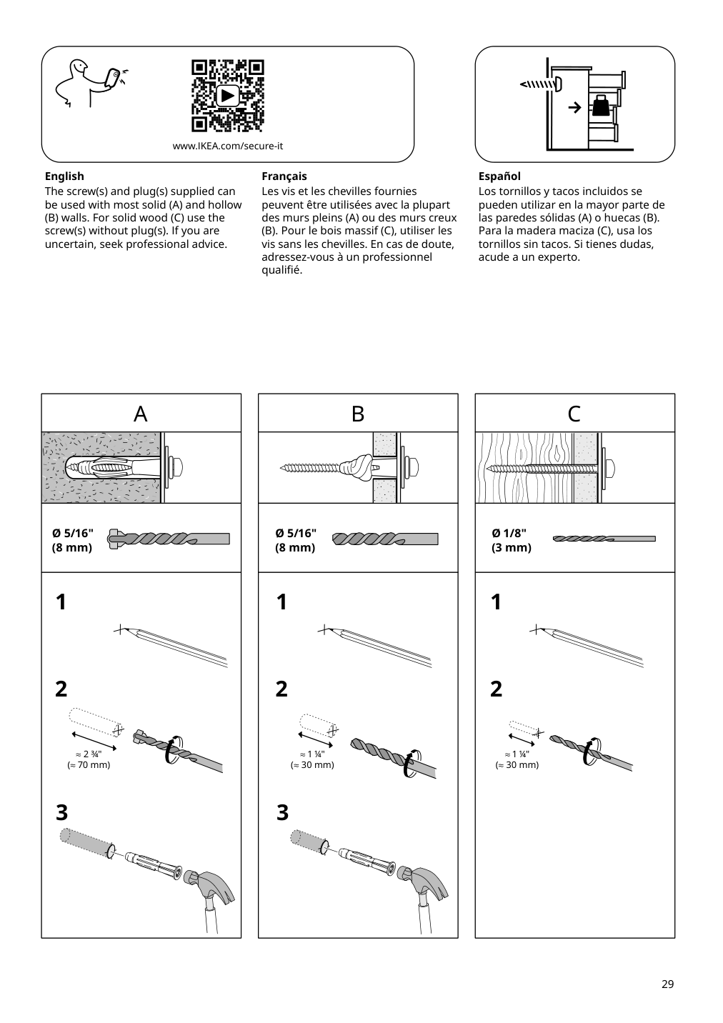 Assembly instructions for IKEA Sundvik changing table chest gray | Page 29 - IKEA SUNDVIK 3-piece baby furniture set 095.058.16