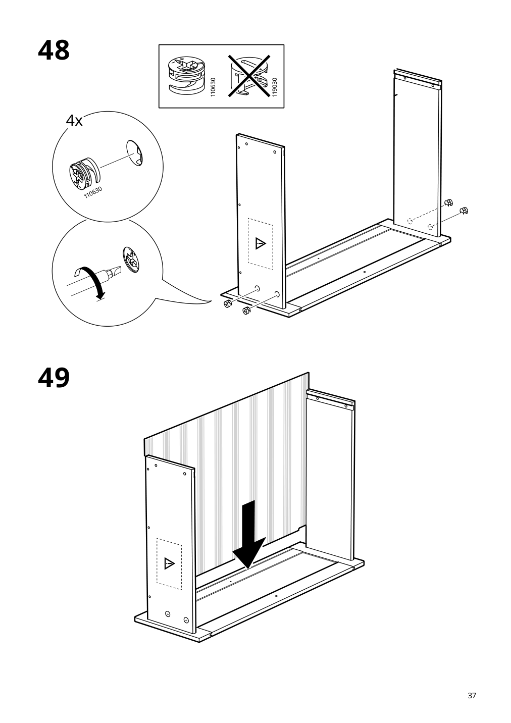 Assembly instructions for IKEA Sundvik changing table chest gray | Page 37 - IKEA SUNDVIK 2-piece baby furniture set 595.061.06