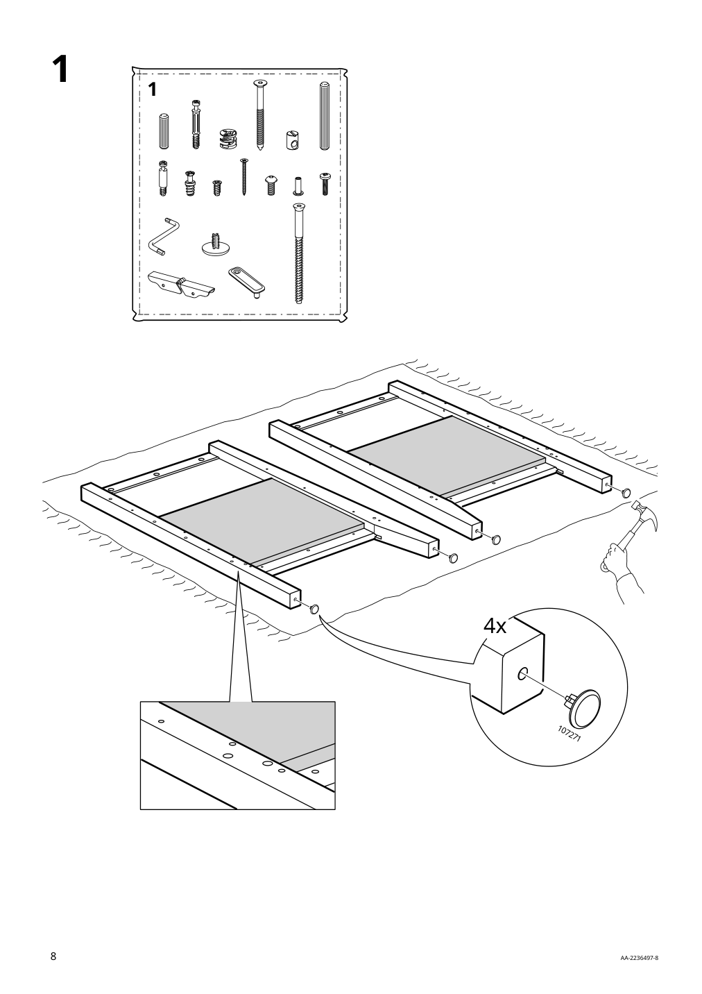 Assembly instructions for IKEA Sundvik changing table chest gray | Page 8 - IKEA SUNDVIK 3-piece baby furniture set 095.058.16