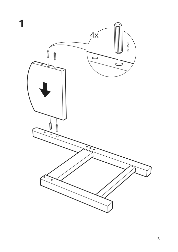 Assembly instructions for IKEA Sundvik childrens chair white | Page 3 - IKEA SUNDVIK children's chair 601.963.58