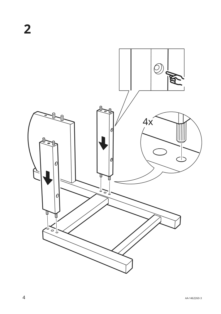 Assembly instructions for IKEA Sundvik childrens chair white | Page 4 - IKEA SUNDVIK children's chair 601.963.58