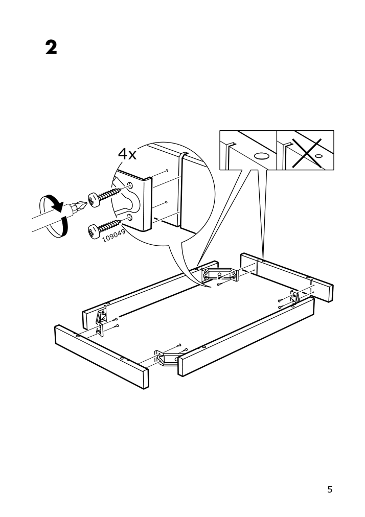 Assembly instructions for IKEA Sundvik childrens table white | Page 5 - IKEA SUNDVIK children's table 102.016.73