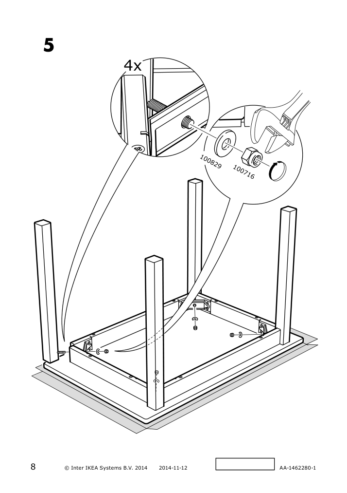 Assembly instructions for IKEA Sundvik childrens table gray | Page 8 - IKEA SUNDVIK children's table 604.940.32