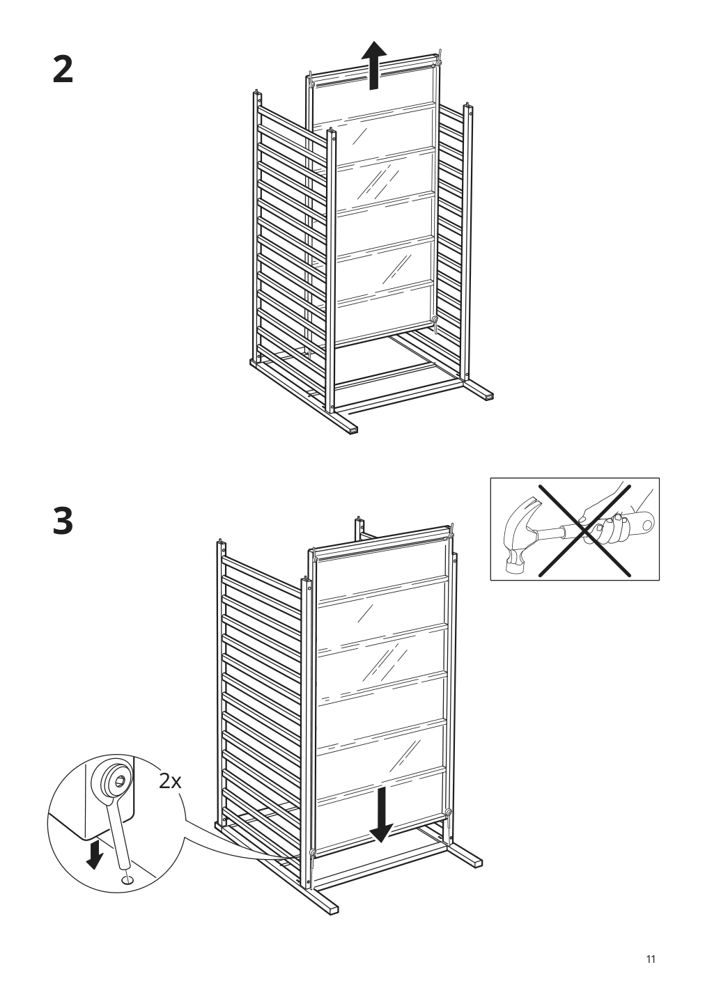 Assembly instructions for IKEA Sundvik crib gray | Page 11 - IKEA SUNDVIK 3-piece baby furniture set 095.058.16