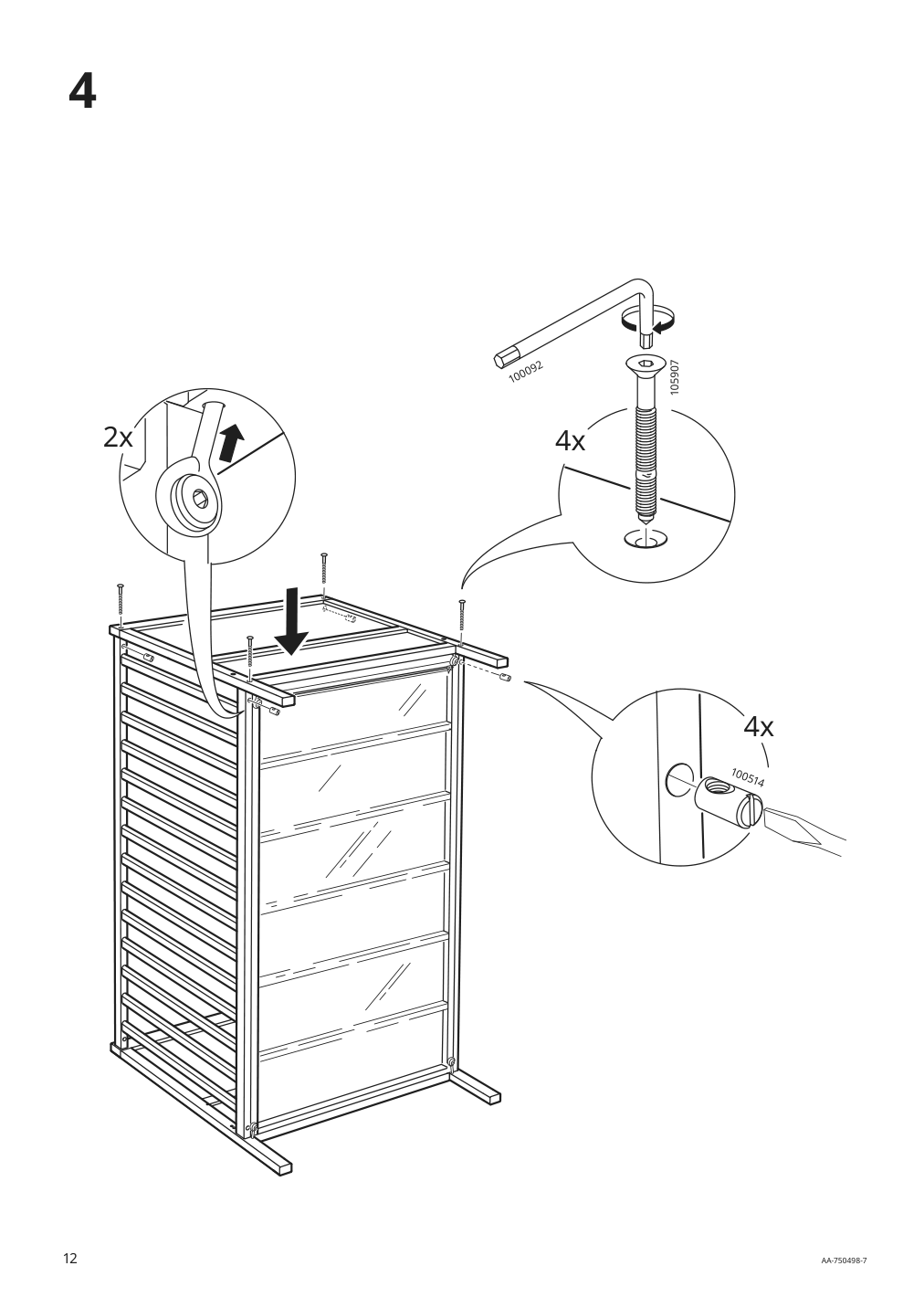 Assembly instructions for IKEA Sundvik crib gray | Page 12 - IKEA SUNDVIK 2-piece baby furniture set 595.061.06