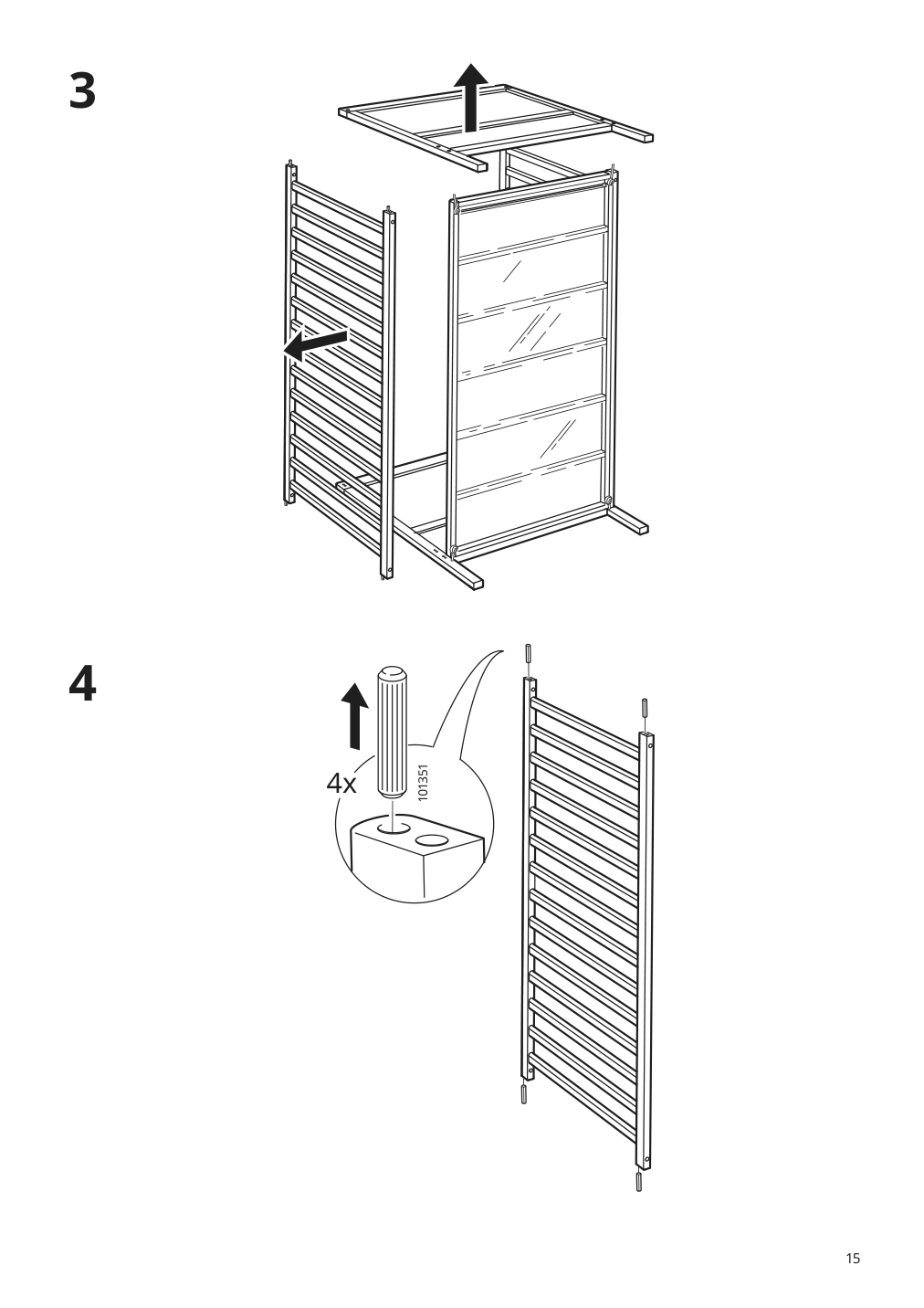 Assembly instructions for IKEA Sundvik crib gray | Page 15 - IKEA SUNDVIK 3-piece baby furniture set 095.058.16