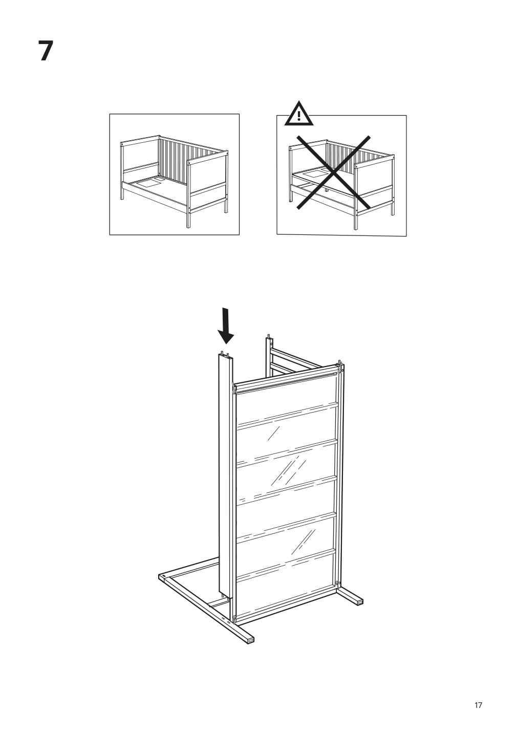 Assembly instructions for IKEA Sundvik crib gray | Page 17 - IKEA SUNDVIK crib 504.940.75