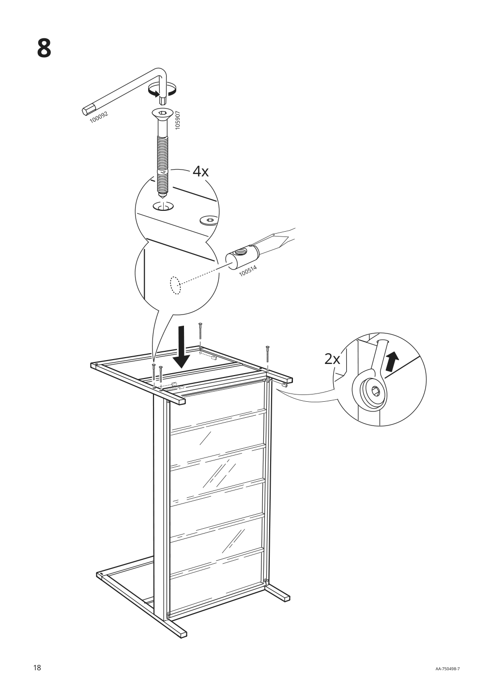 Assembly instructions for IKEA Sundvik crib gray | Page 18 - IKEA SUNDVIK 2-piece baby furniture set 595.061.06