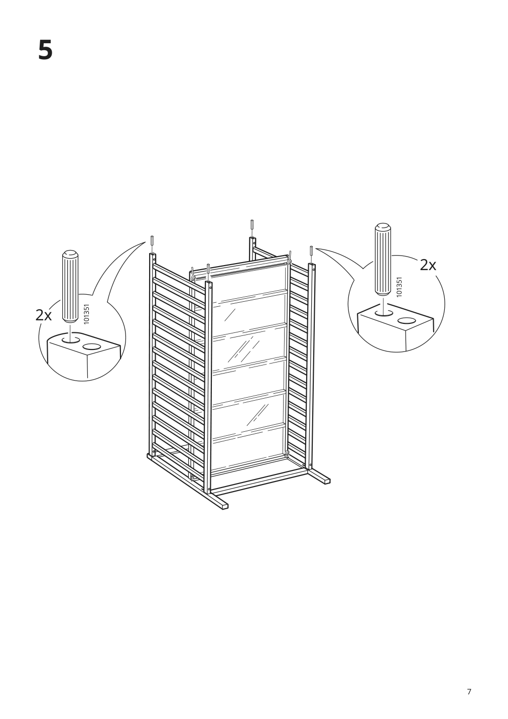 Assembly instructions for IKEA Sundvik crib gray | Page 7 - IKEA SUNDVIK crib 504.940.75