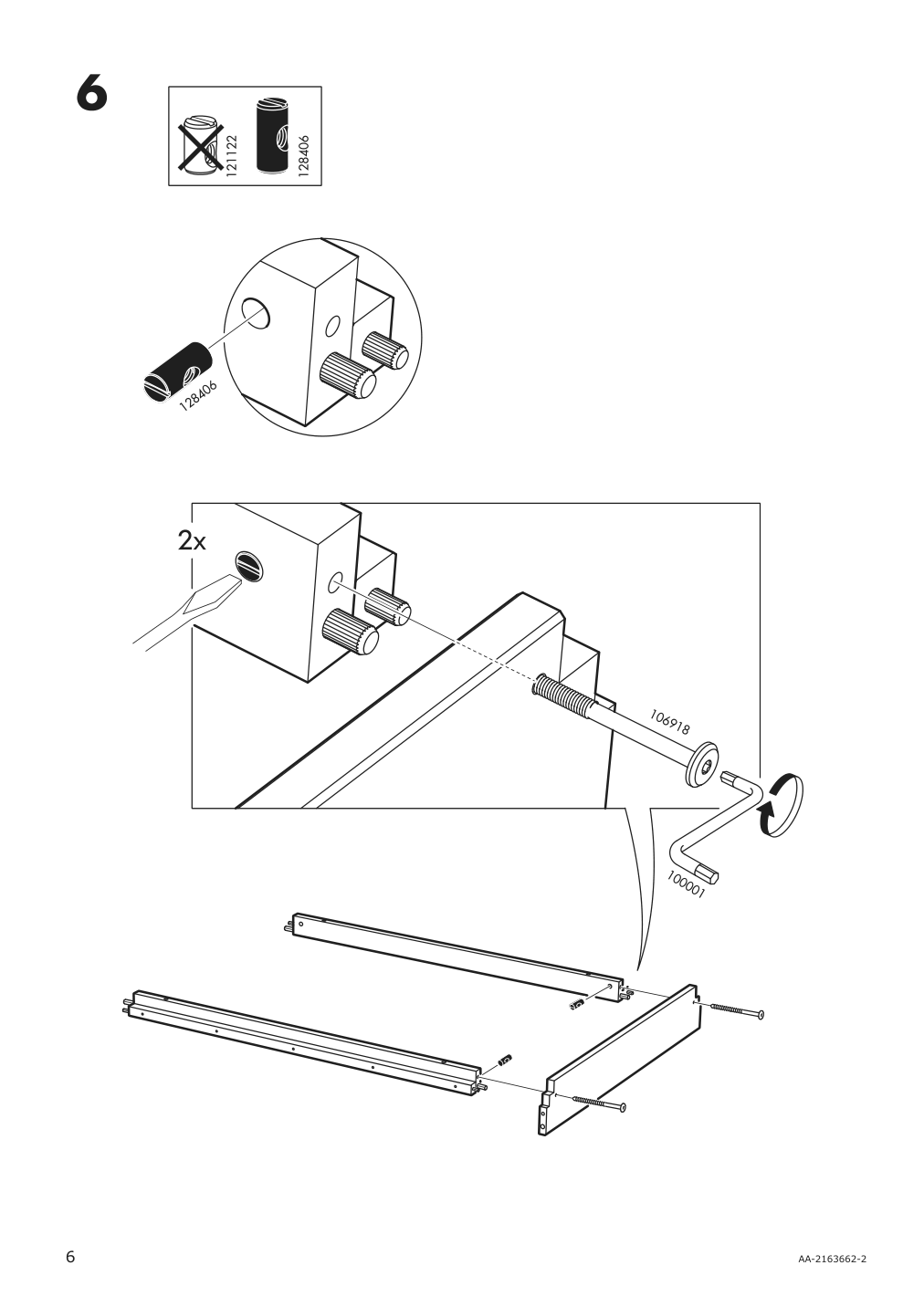 Assembly instructions for IKEA Sundvik extendable bed frame white | Page 6 - IKEA SUNDVIK ext bed frame with slatted bed base 490.460.68